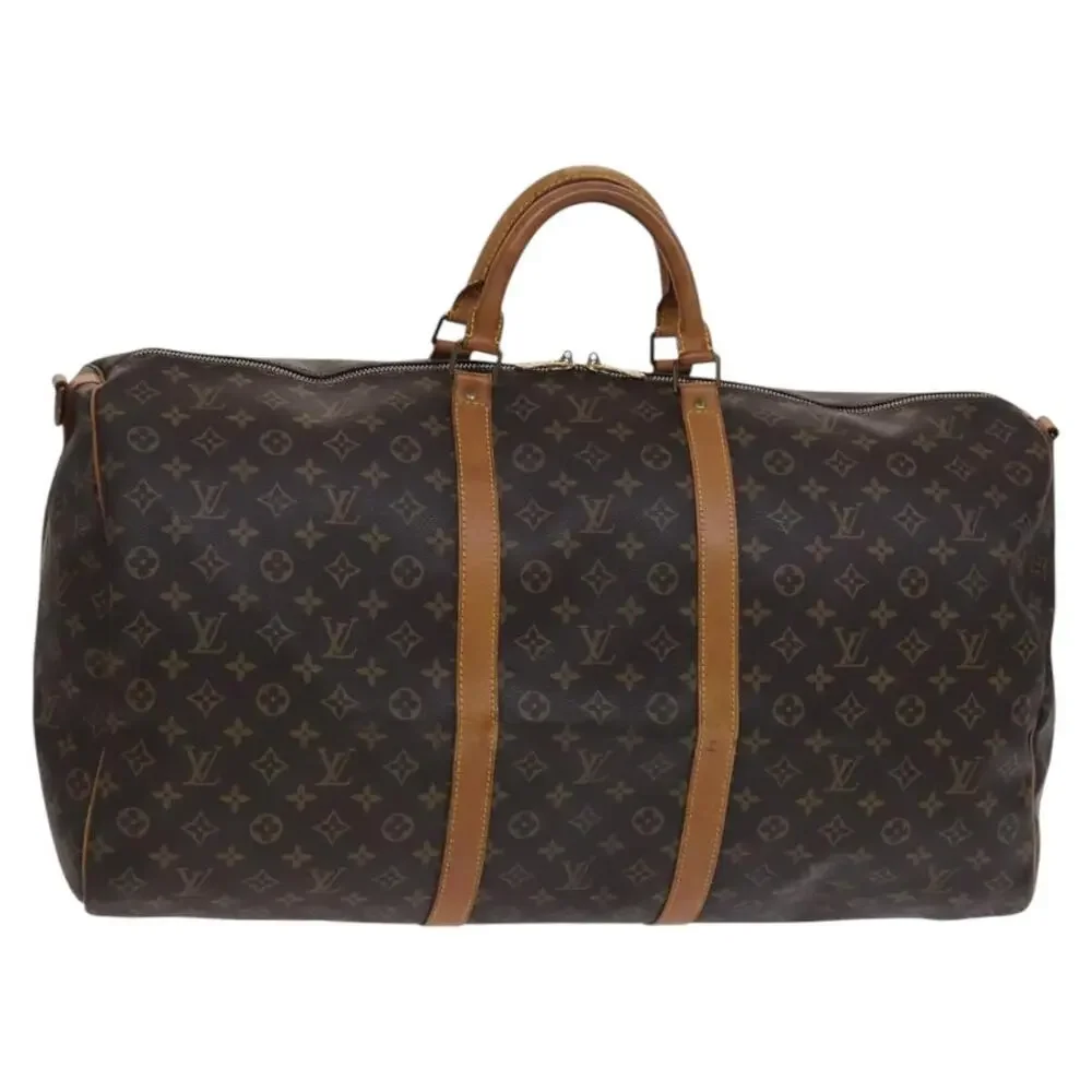 LOUIS VUITTON Monogram Keepall Bandouliere 60 Boston Bag M41412